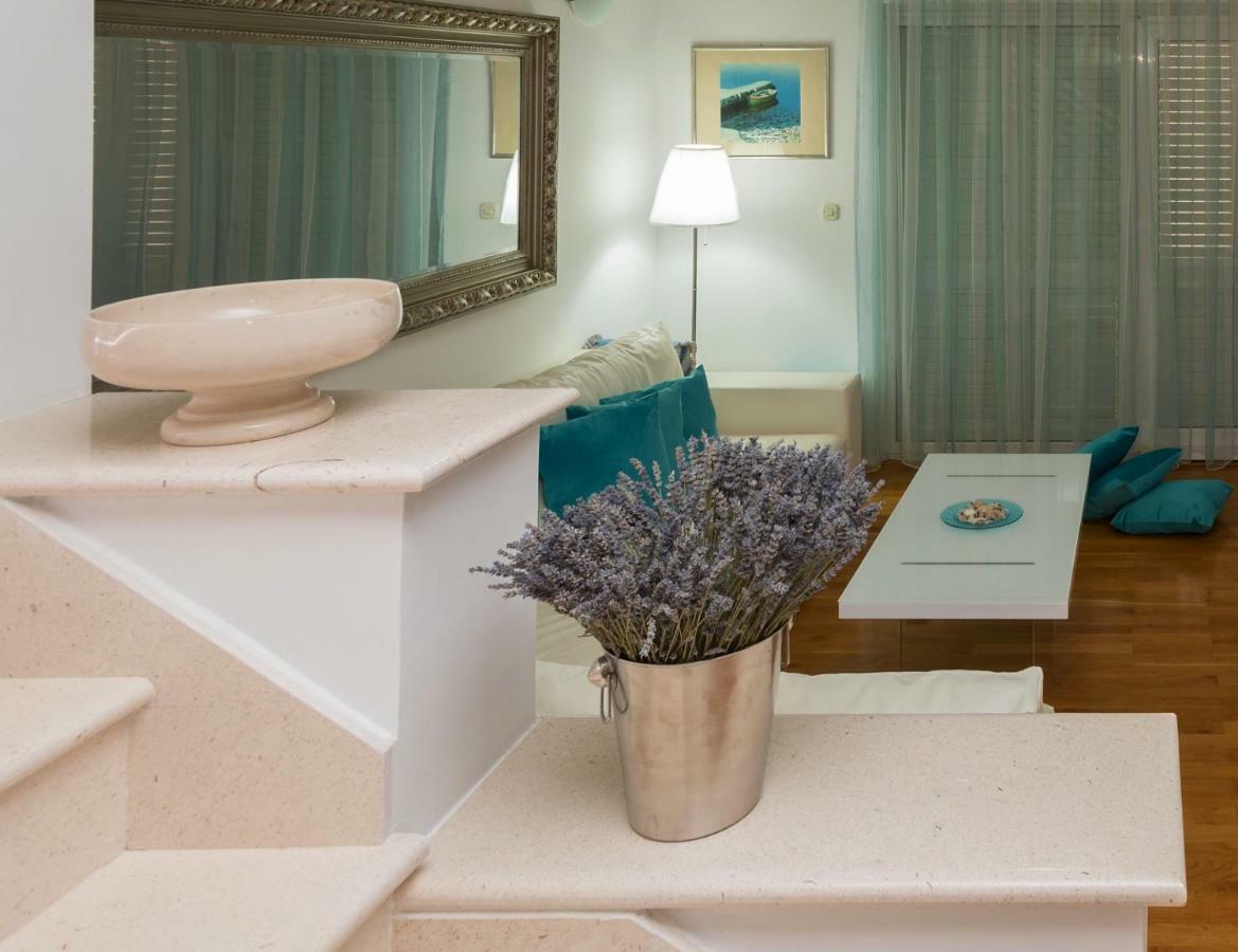 Andor - Lux, Two Beautiful Terraces With Sea & Sunset View Leilighet Makarska Eksteriør bilde