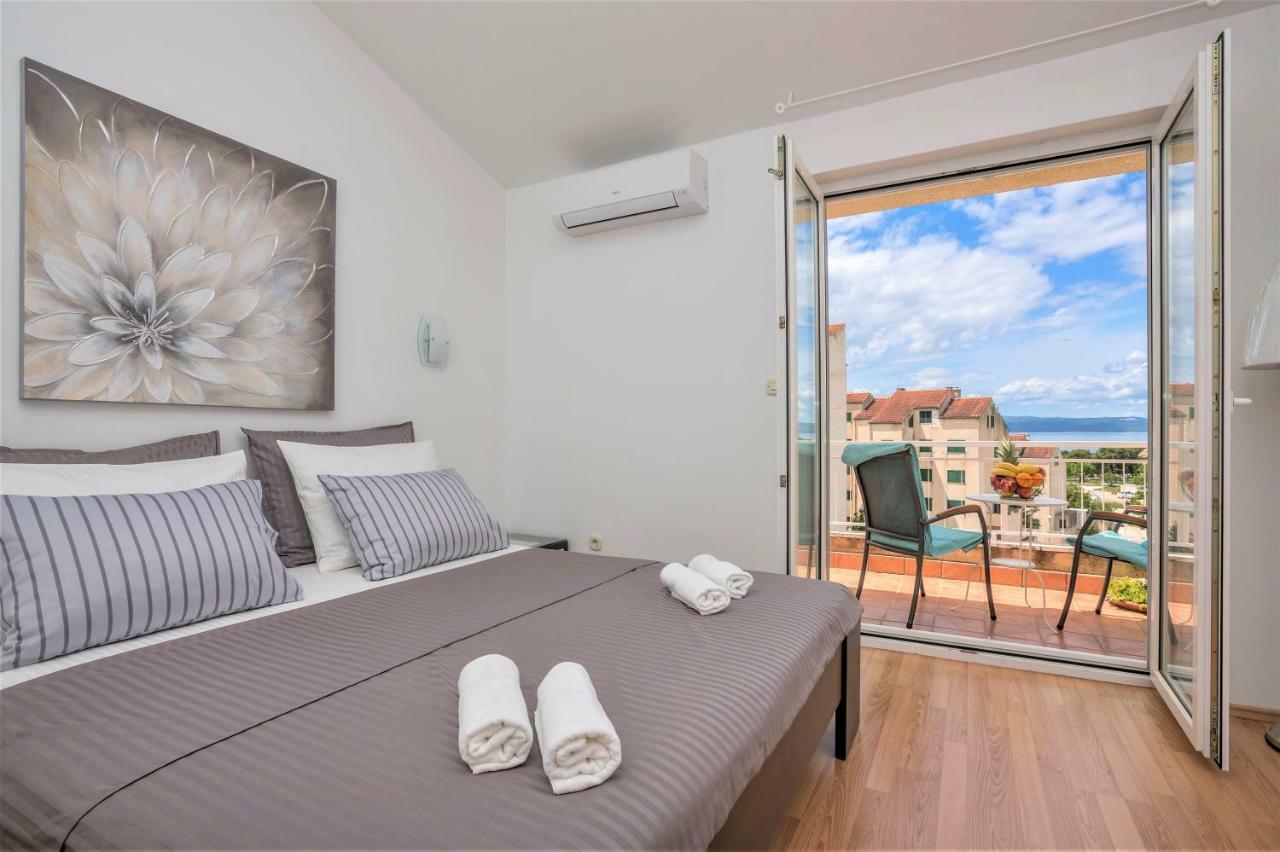 Andor - Lux, Two Beautiful Terraces With Sea & Sunset View Leilighet Makarska Eksteriør bilde